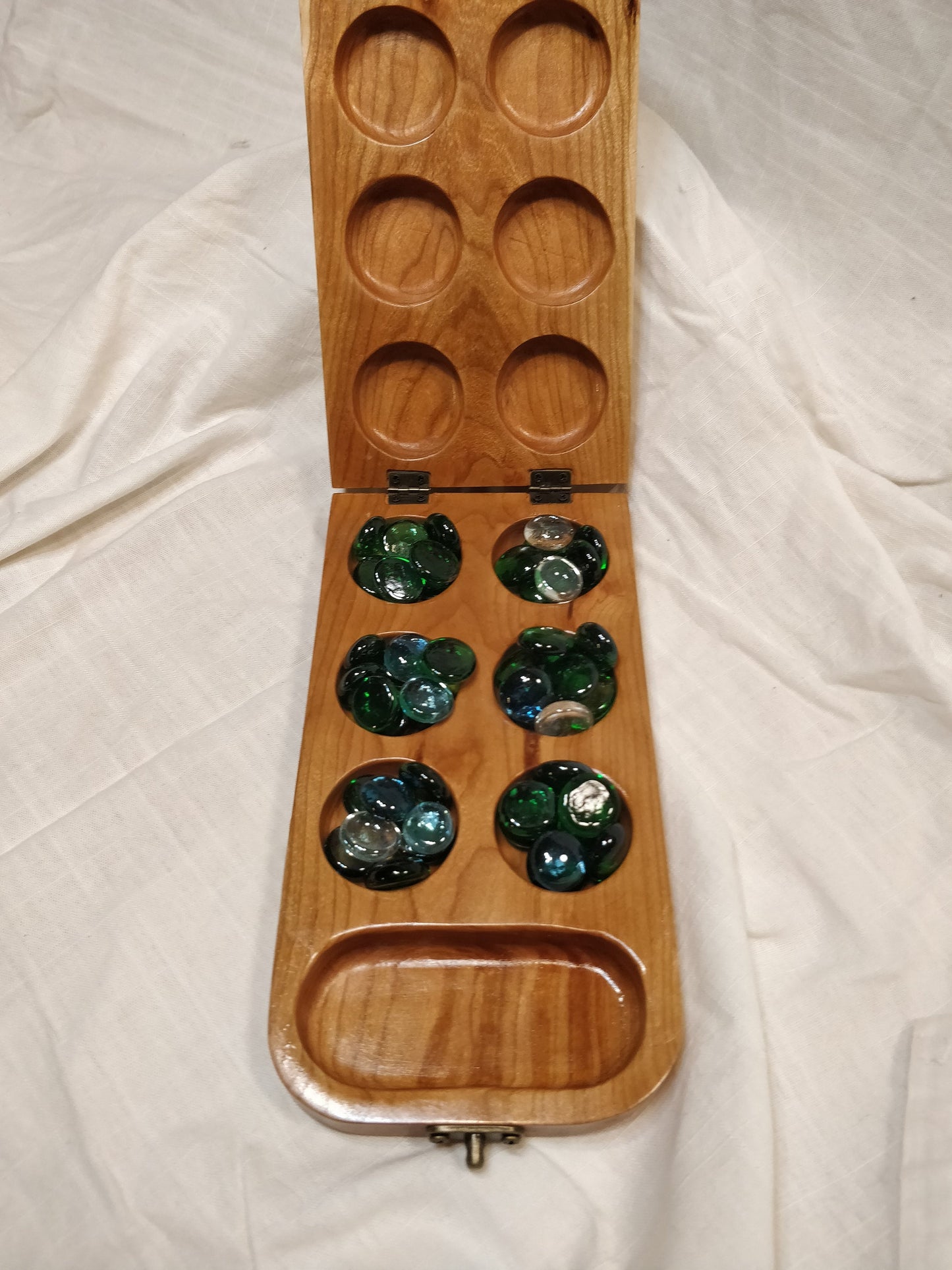 Handmade Cherry Mancala Board