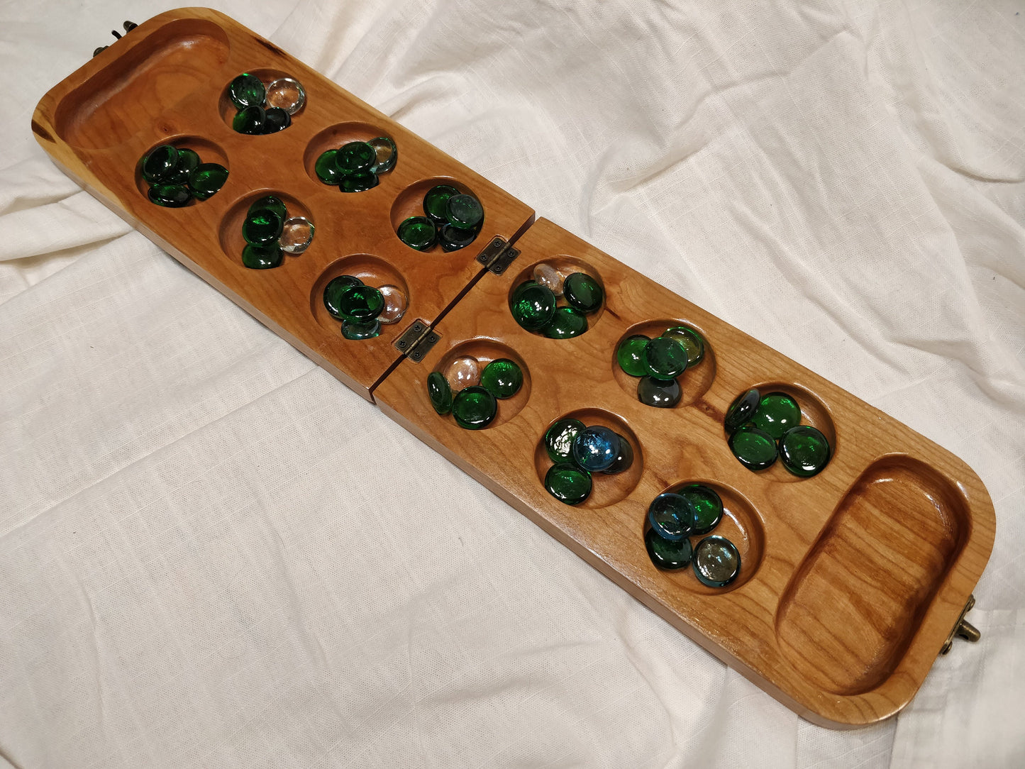 Handmade Cherry Mancala Board