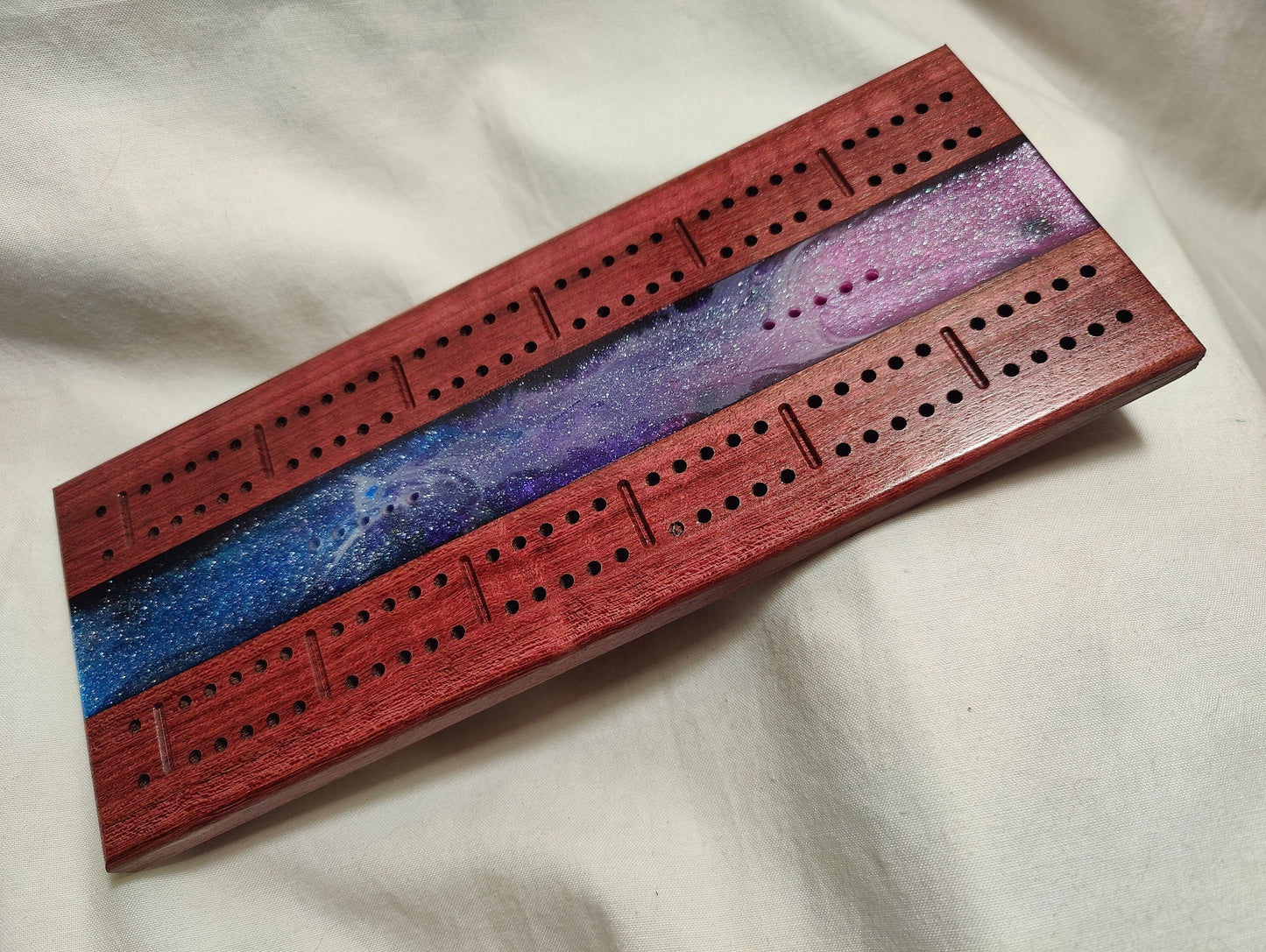 Resin and Hardwood Cribbage Boards