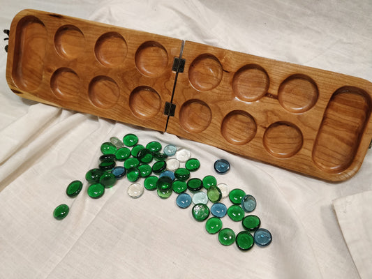Handmade Cherry Mancala Board